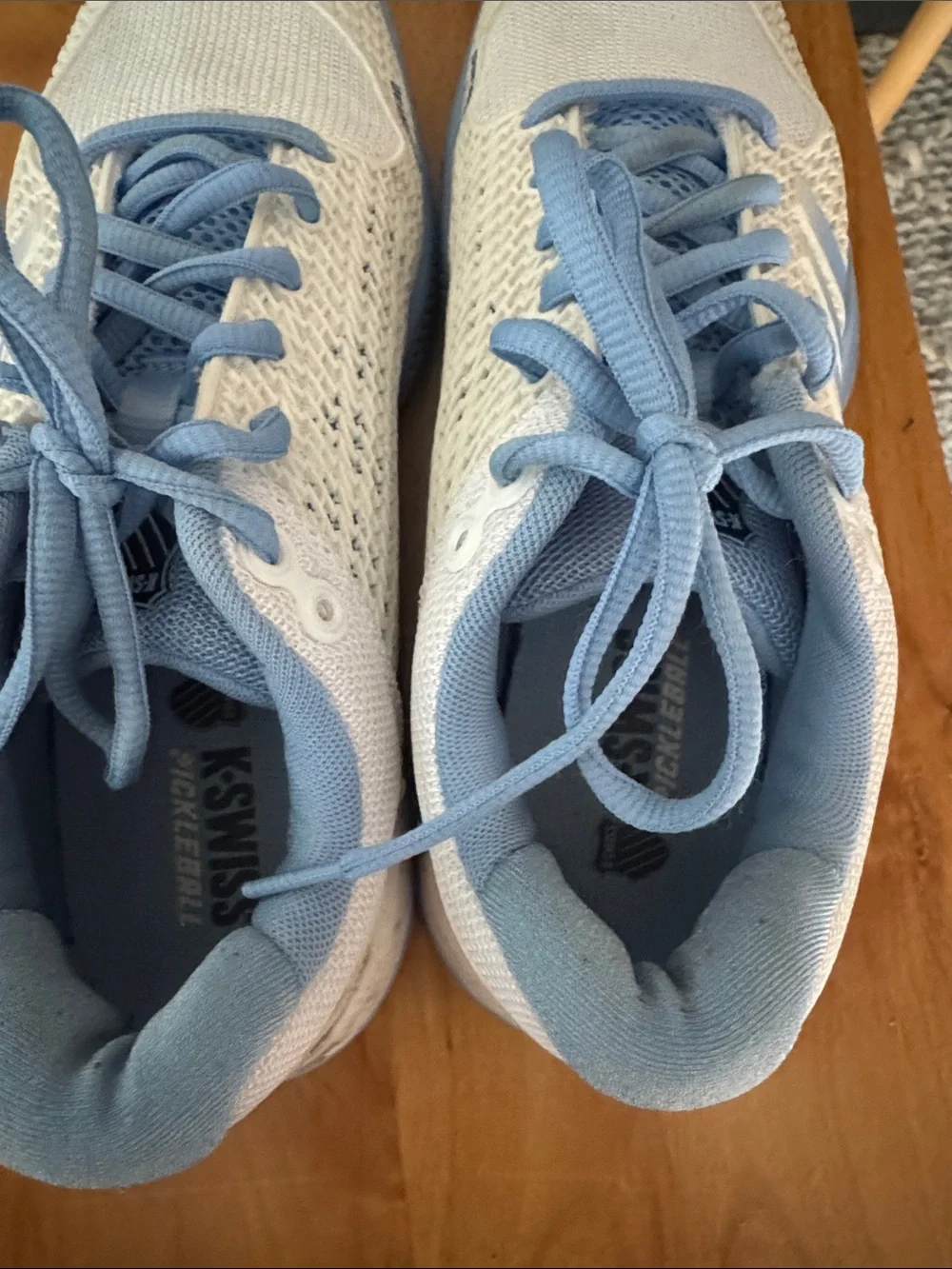 K-Swiss Express light Women's Sky Blue and White Pickleball Shoes